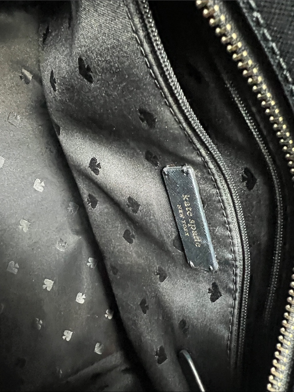 kate spade black saffiano leather satchel - Picture 9 of 14